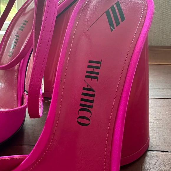 The ATTICO Luz Satin Fuschia Slingback NWT - Picture 7 of 10